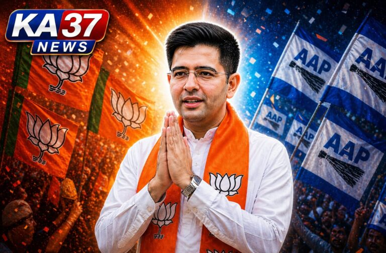 ಕೇಸರಿ ಶಾಲು ಹೊದಿಸಿಕೊಂಡ ರಾಘವ ಚಡ್ಡಾ | ಮಹಾರಾಷ್ಟ್ರ ಮಾದರಿಯ ಆಪರೇಷನ್ ಗೆ ಬಿಜೆಪಿ ಸನ್ನಾಹ